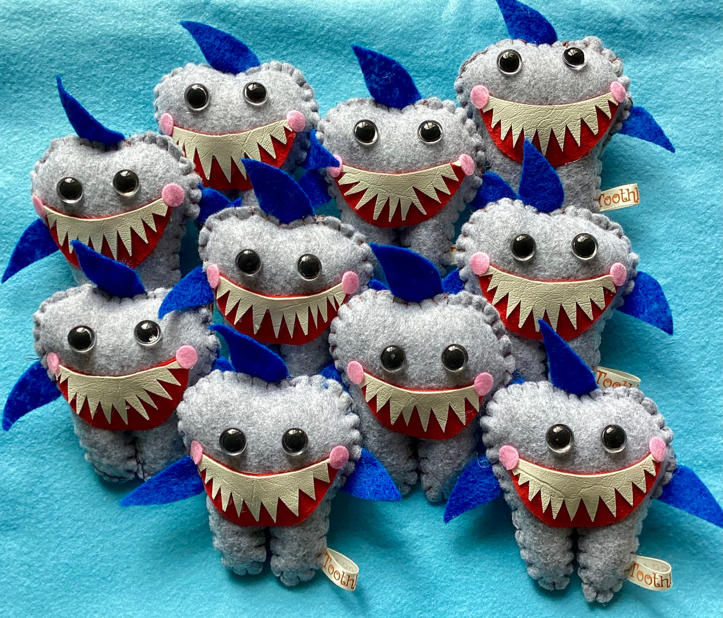 Toothless Felt Shark Tooth Fairy Pillow