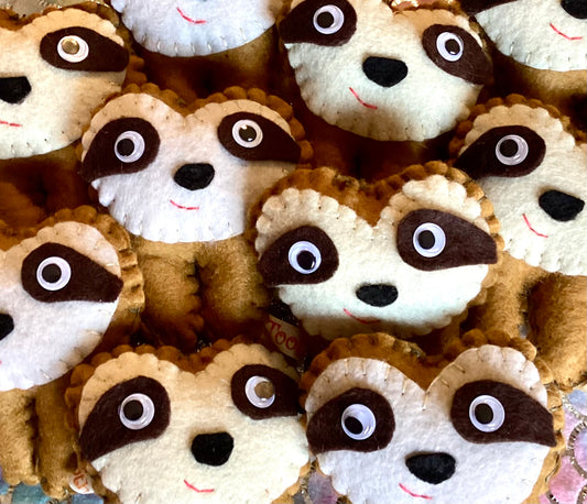 Hand Embroidered Sloth Tooth Fairy Pillow