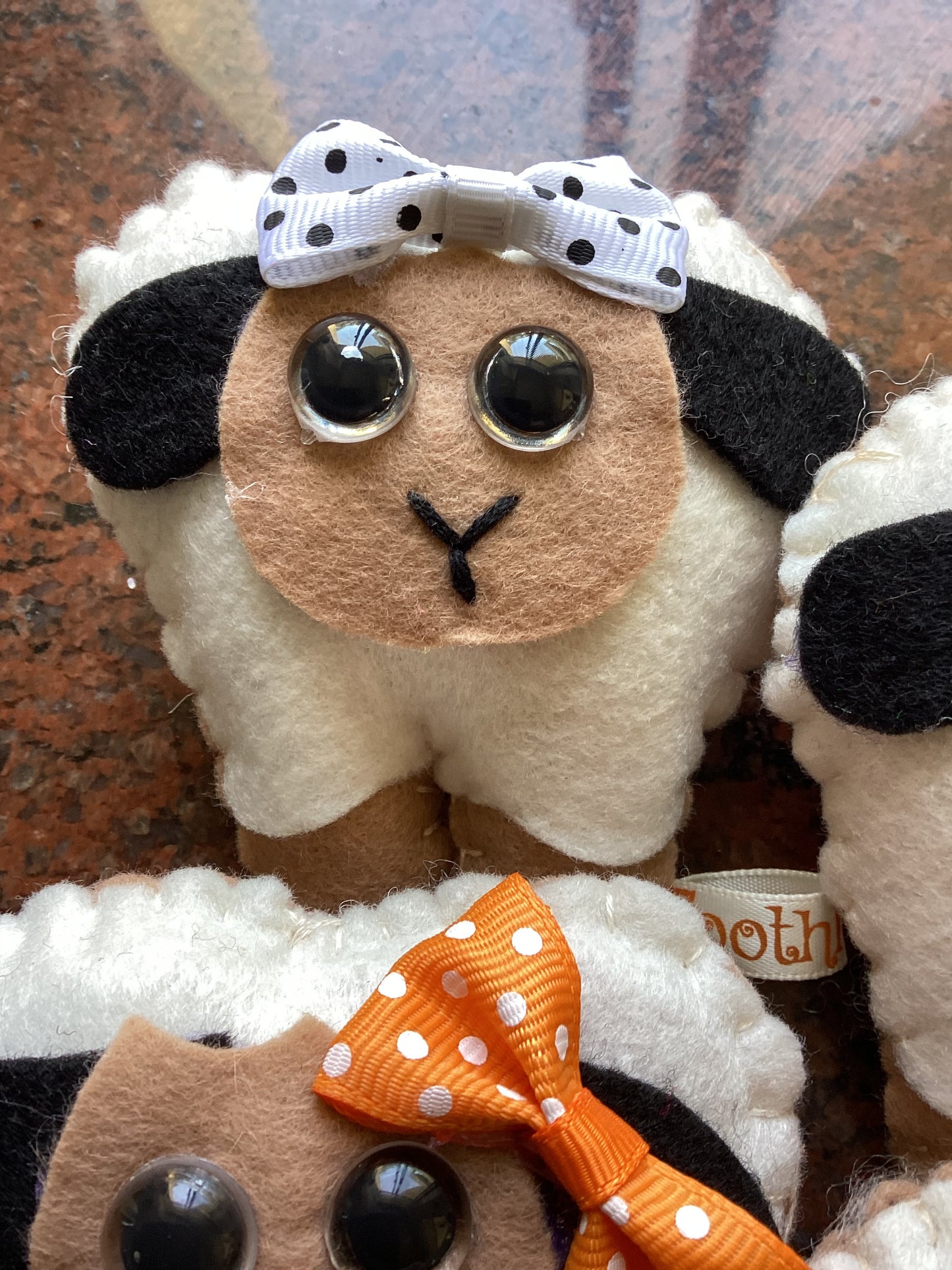 Hand Embroidered Easter Lamb Tooth Fairy Pillow