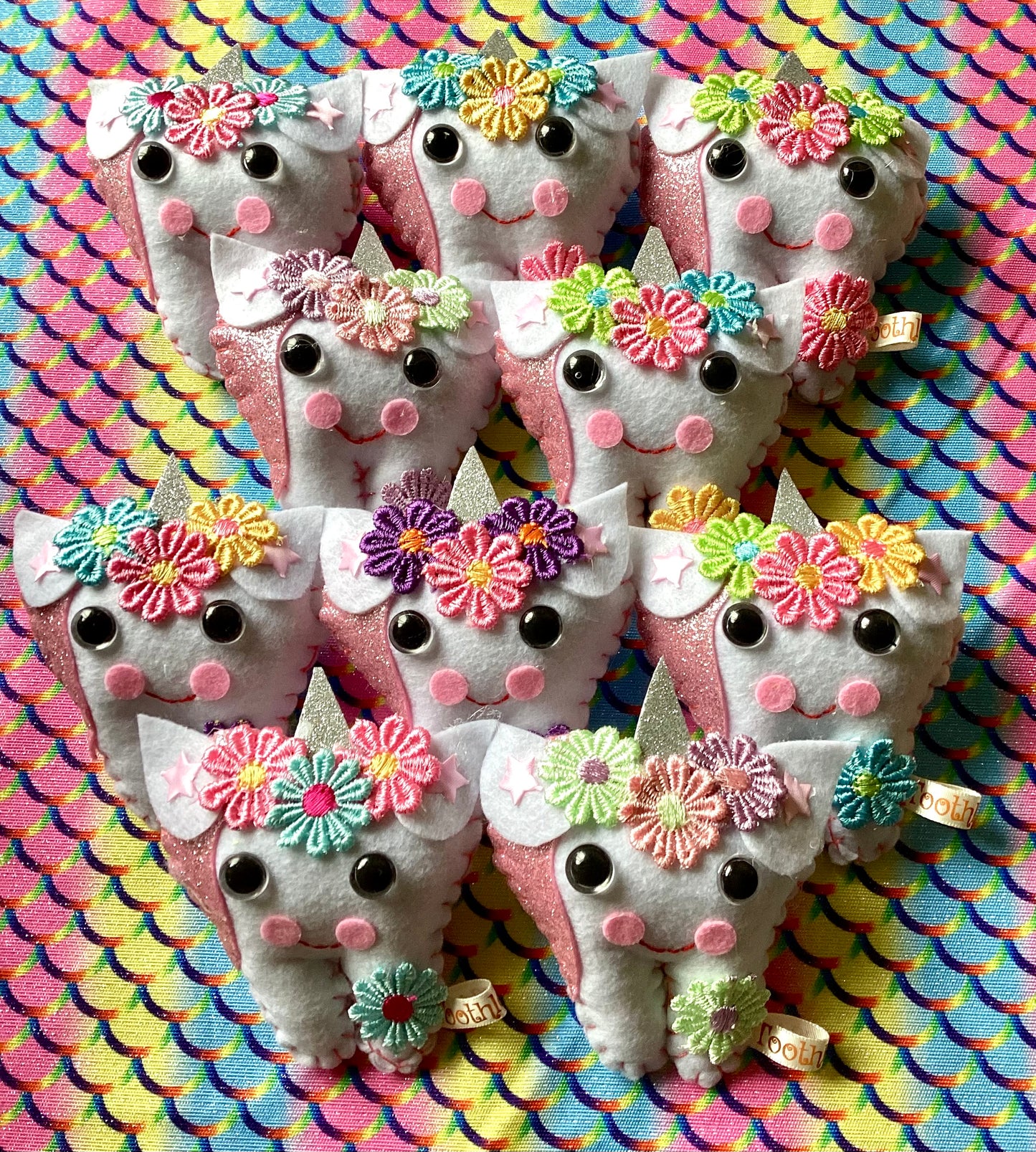 Sparkly Unicorn Tooth Fairy Pillow