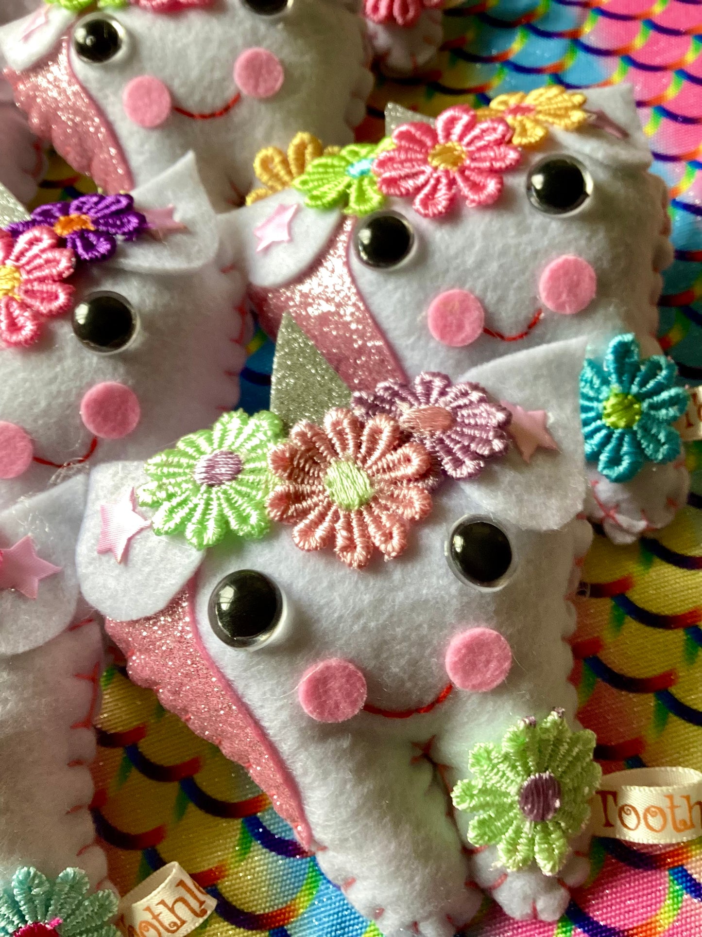Sparkly Unicorn Tooth Fairy Pillow