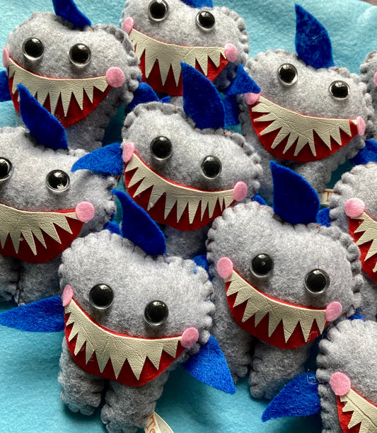 Toothless Felt Shark Tooth Fairy Pillow