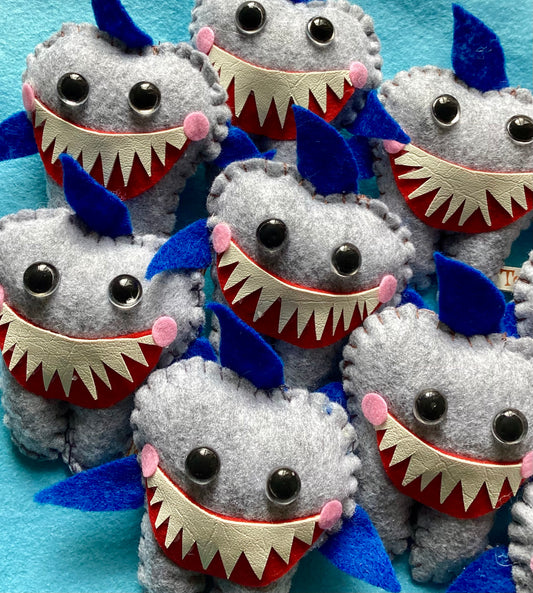 Toothless Felt Shark Tooth Fairy Pillow